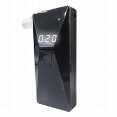 Touch-button breathalyzer with fuel cell sensor
