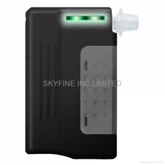 Smartphone breathalyzer with fuel cell sensor and app connectivity